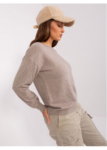 Béžovo hnedý dámsky sveter