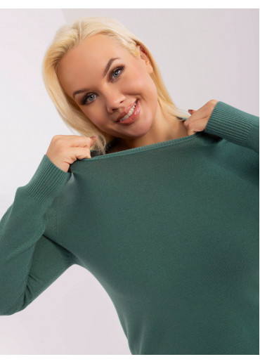 Tmavozelený pulóver