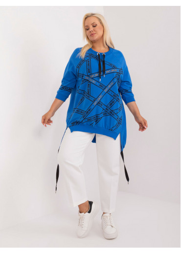 Modrá dámska tunika