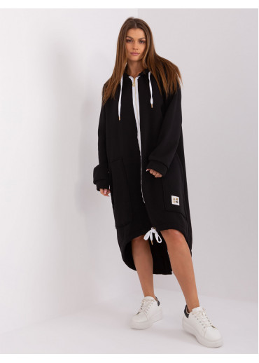 Čierna dlhá mikina