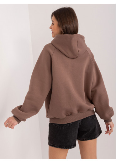 Hnedá mikina s kapucňou