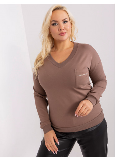 Hnedé tričko s dlhým rukávom