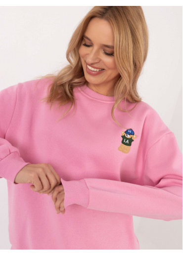 Ružová dámska mikina