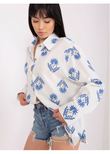 Svetlomodrá košeľa s potlačou