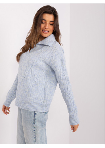 Svetlomodrý pulóver