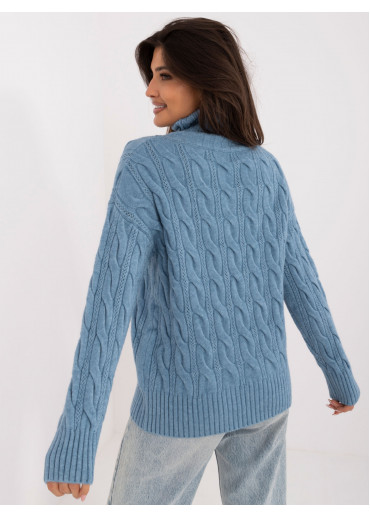 Nebesky modrý dámsky rolák