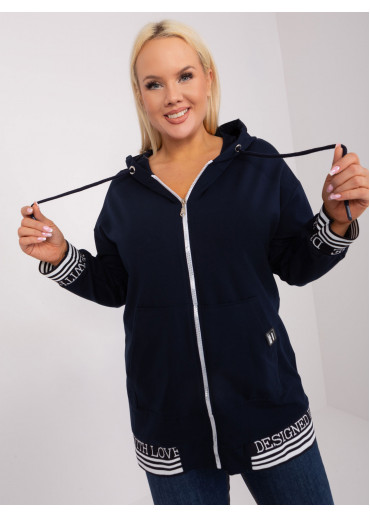 Modrá mikina s kapucňou