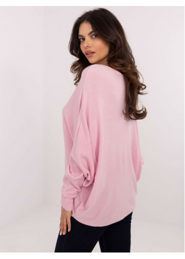 Púdrovo ružový dámsky sveter