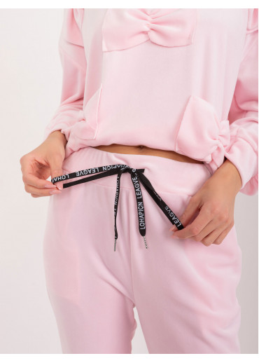 Púdrovo ružová tepláková súprava