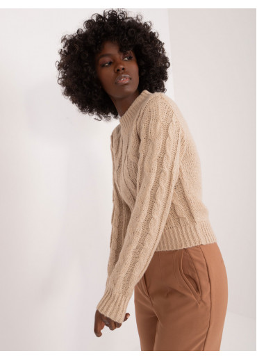 Béžovo hnedý pulóver