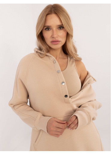 Béžovo hnedá tepláková súprava