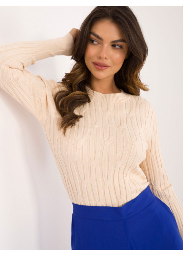 Béžovo hnedý dámsky sveter