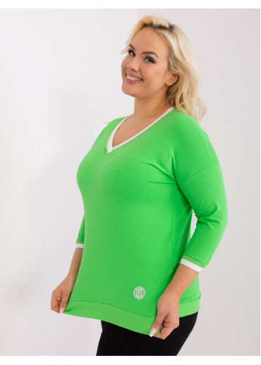 Zelené tričko s 3/4 rukávom