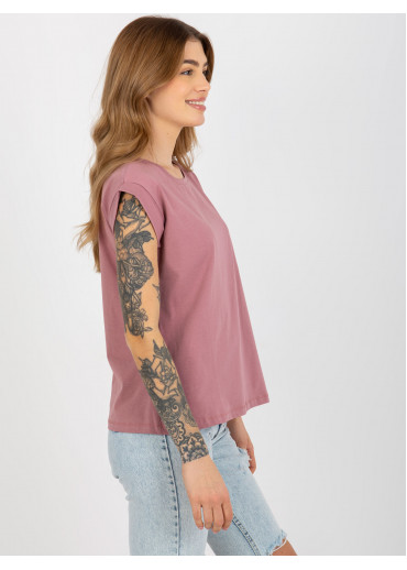 Tmavopúdrovo ružové tričko