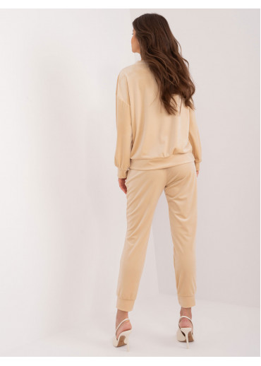 Béžovo hnedá tepláková súprava