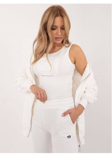 Smotanovo biela tepláková súprava