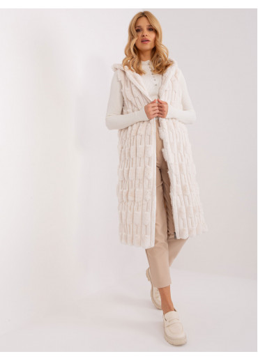 Smotanovo biela dlhá vesta