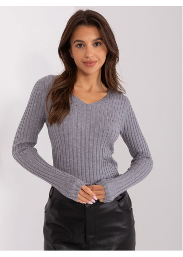 Tmavosivé tričko s dlhým rukávom