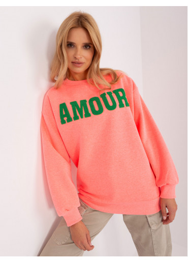 Neónovo ružová mikina