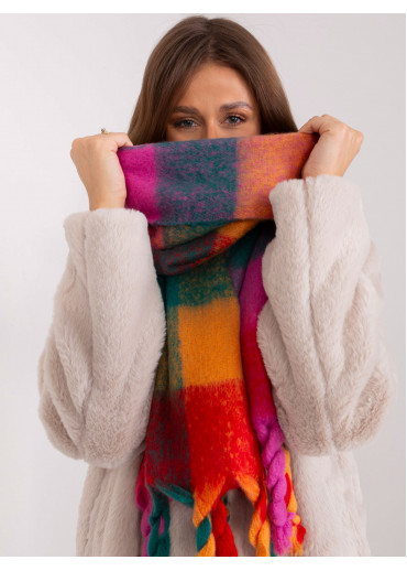 Tmavozelený hebký šál