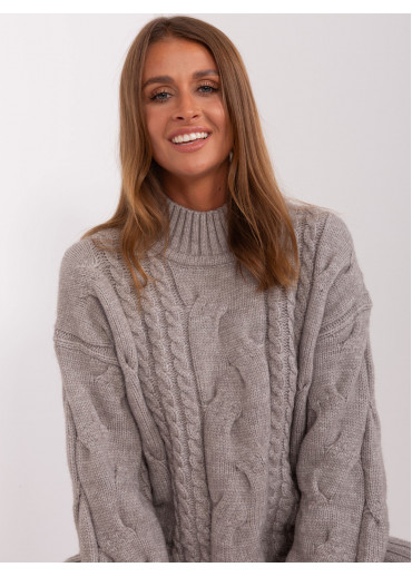 Sivý predĺžený sveter