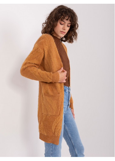 Karamelovo hnedý kardigán