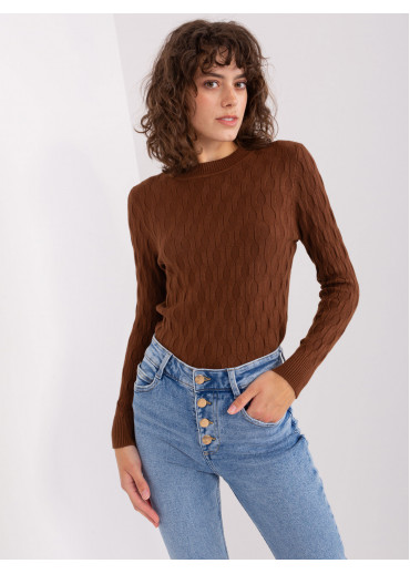 Tmavohnedý pulóver