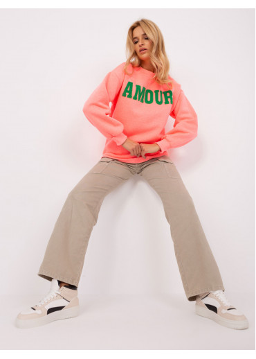 Neónovo ružová mikina