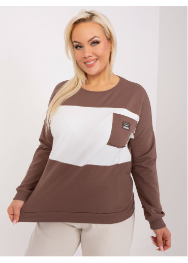 Hnedé tričko s dlhým rukávom