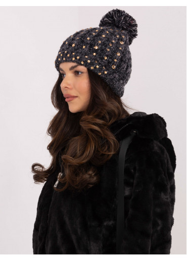 Čierna dámska čiapka