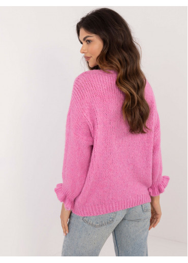 Ružový dámsky sveter