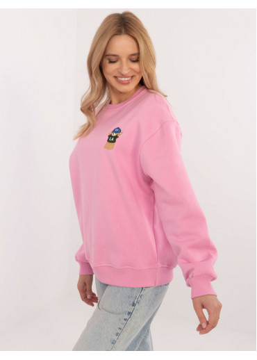 Ružová dámska mikina