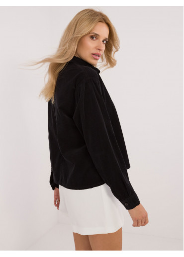 Čierna dámska košeľa