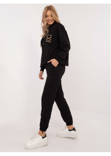 Čierna nadčasová tepláková súprava