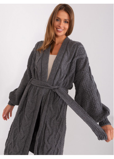 Tmavosivý kardigán