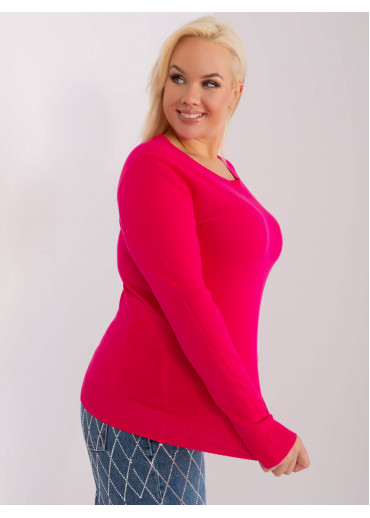 Fuchsiovo ružový pulóver