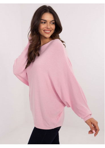 Púdrovo ružový dámsky sveter