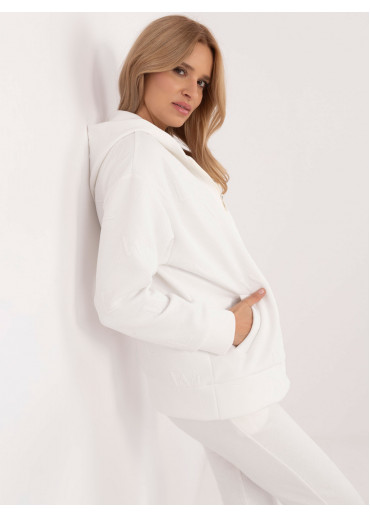 Biela dámska ležérna mikina