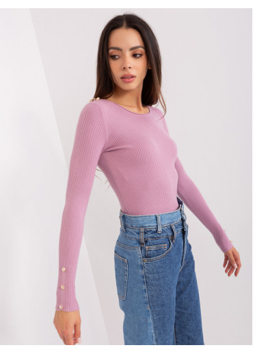 Fialové tričko s dlhým rukávom