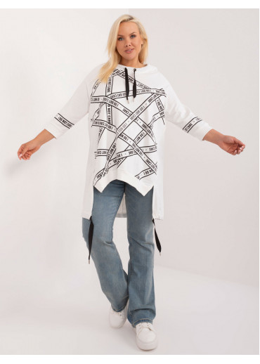 Smotanovo biela dámska tunika