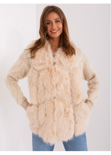 Béžovo hnedá vesta