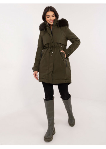 Khaki zelená dámska parka