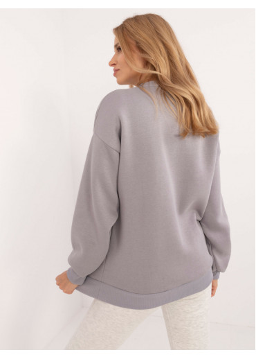 Sivá dámska mikina