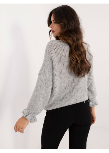 Sivý dámsky sveter