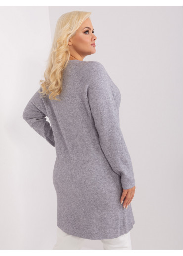 Sivý predĺžený sveter