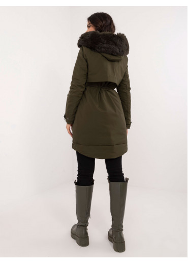Khaki zelená dámska parka