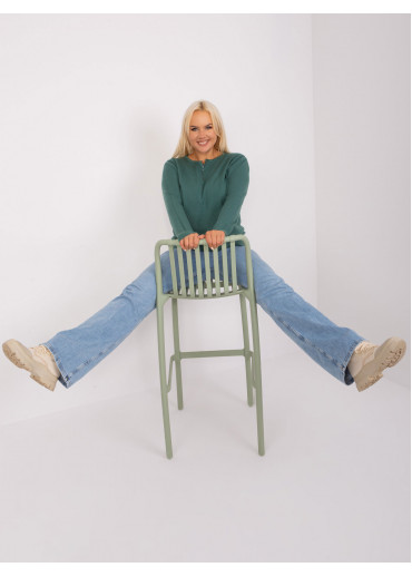 Tmavozelený pulóver