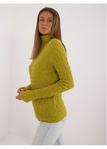 Olivovo zelený dámsky rolák