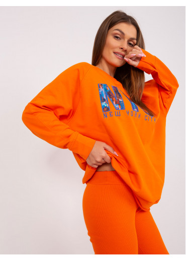 Oranžový teplákový komplet