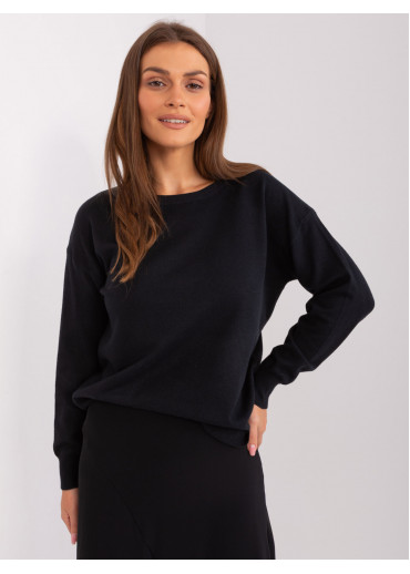 Čierny dámsky sveter